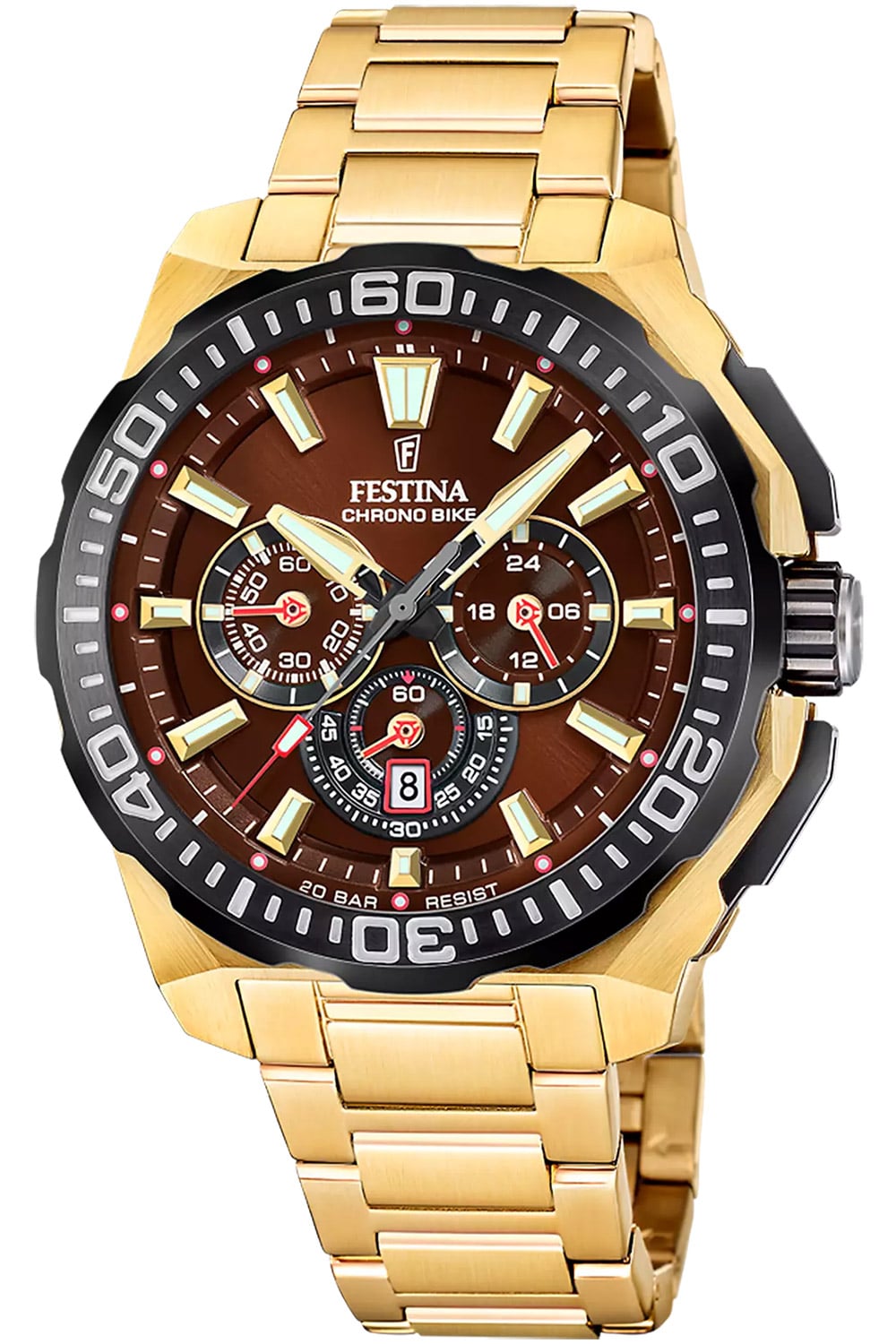 Festina F20727/3 Herren-Armbanduhr Chronograph Goldfarben/Braun Unkategorisiert online kaufen Festina F20727/3 Herren-Armbanduhr Chronograph Goldfarben/Braun Unkategorisiert online kaufen
