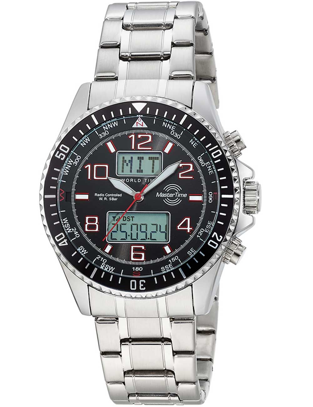 Master Time MTGA-10920-22M Herrenuhr Funk World Timer 44mm 5ATM Unkategorisiert online kaufen