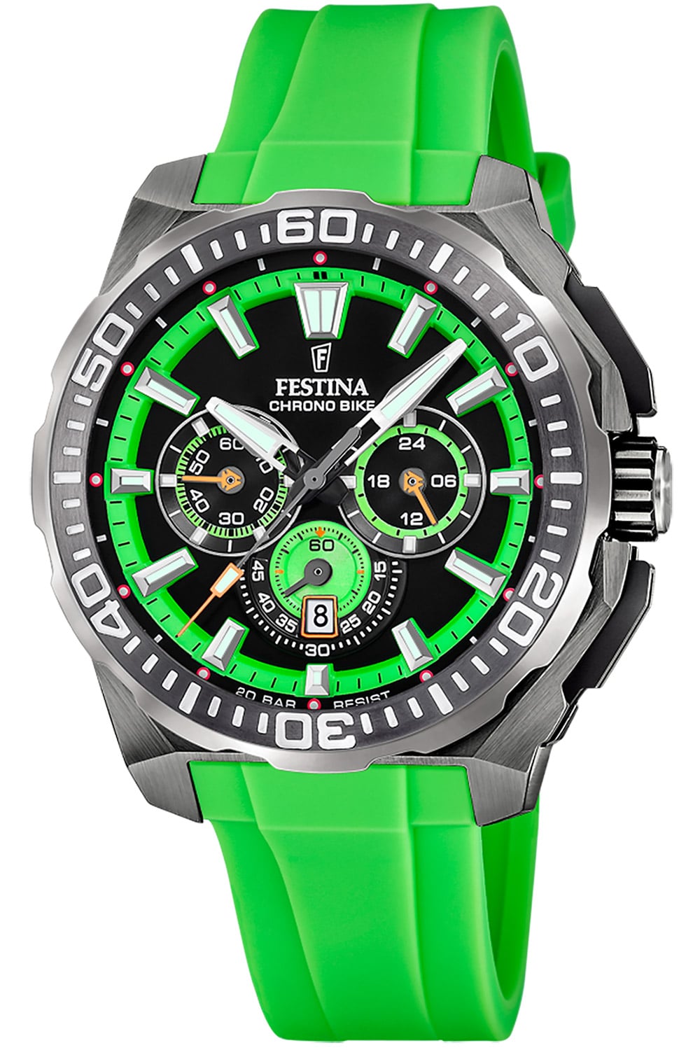 Festina F20725/3 Herrenuhr Chronograph Schwarz/Grün Unkategorisiert online kaufen Festina F20725/3 Herrenuhr Chronograph Schwarz/Grün Unkategorisiert online kaufen