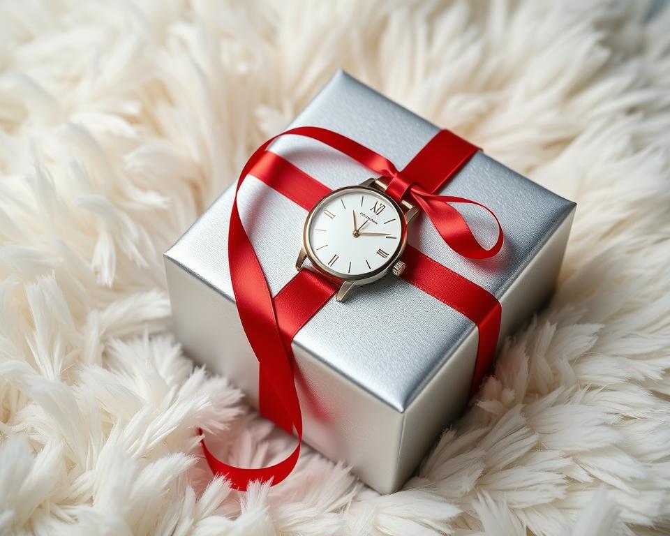 Geschenkverpackung Uhr Weihnachten
